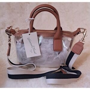 Universal Thread Foundational Mini Tote Handbag Clear Double Handle